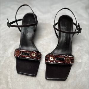 Antonio Melani Beaded Wedge Sandals